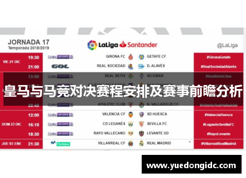皇马与马竞对决赛程安排及赛事前瞻分析